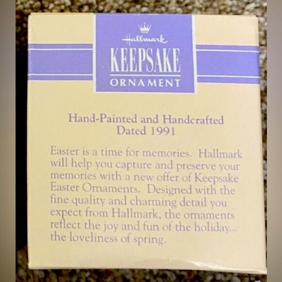 Easter Hallmark Keepsake 90s Ornament Vintage 1991 Gentle Lamb - Picture 2 of 8